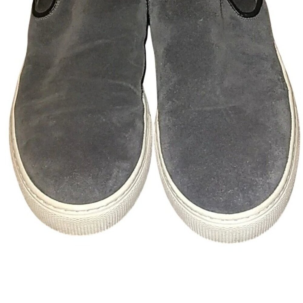 Paul Stuart Sport Gray Suede Slip On Sneakers - Picture 3 of 6